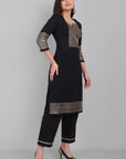 Black and Gold Co-Ord Set