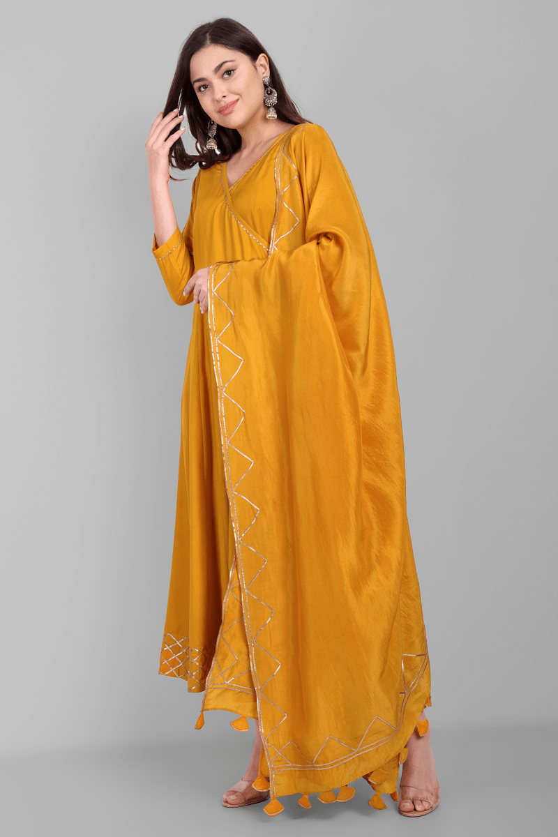 Angrakha Kurta With Dupatta