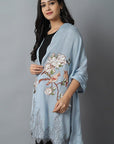 Baby Blue Pashmina Cashmere Stole