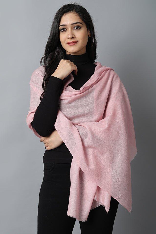 Baby Pink Cashmere-Pashmina Stole