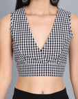 Black And White Blouse