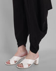 Printed Cotton Dhoti Pant In Black