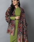 Black Kalamkari Pashmina Cashmere Stole