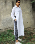 Black Travelling Ikkat Pants