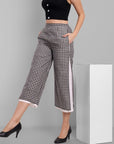 Black And White Checkered Trousers