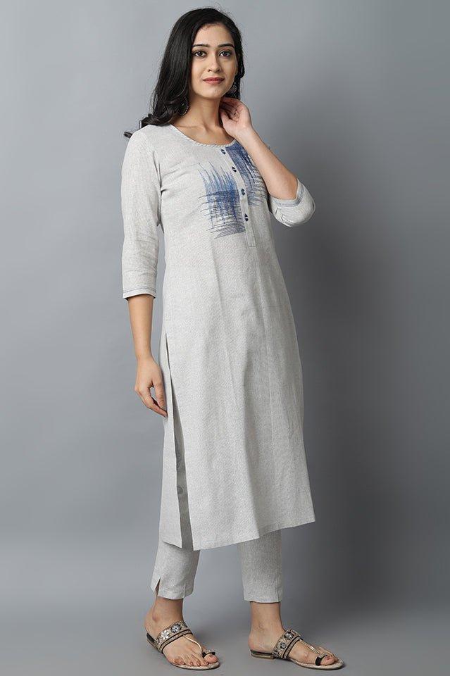 The Grey Affair - Kurta With Pants