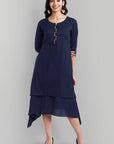 Blue Mul Cotton Hunter Dress