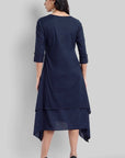 Blue Mul Cotton Hunter Dress