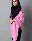 Candy Pink Cashmere-Pashmina Stole