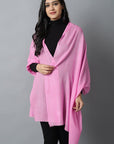 Candy Pink Cashmere-Pashmina Stole