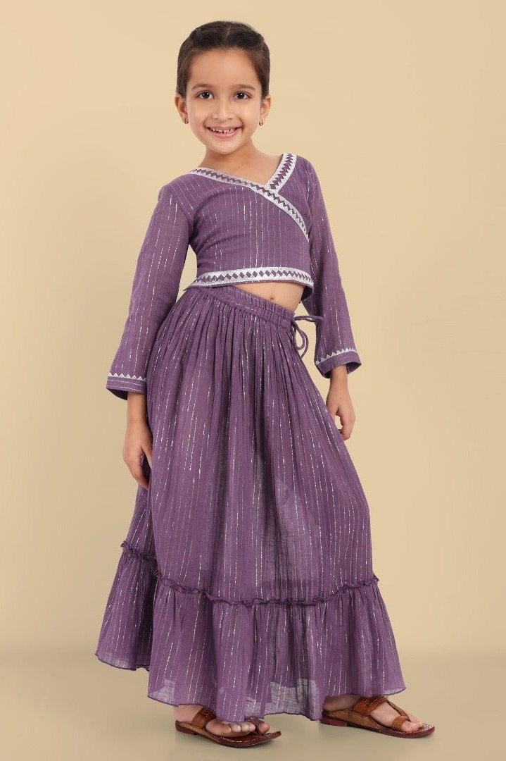 Girls Lehenga Choli Dupatta Set