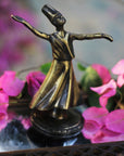 Dark Gray Dancing Sufi-Brass Gift Idea