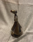 twirling sufi dancing dervish brass statue