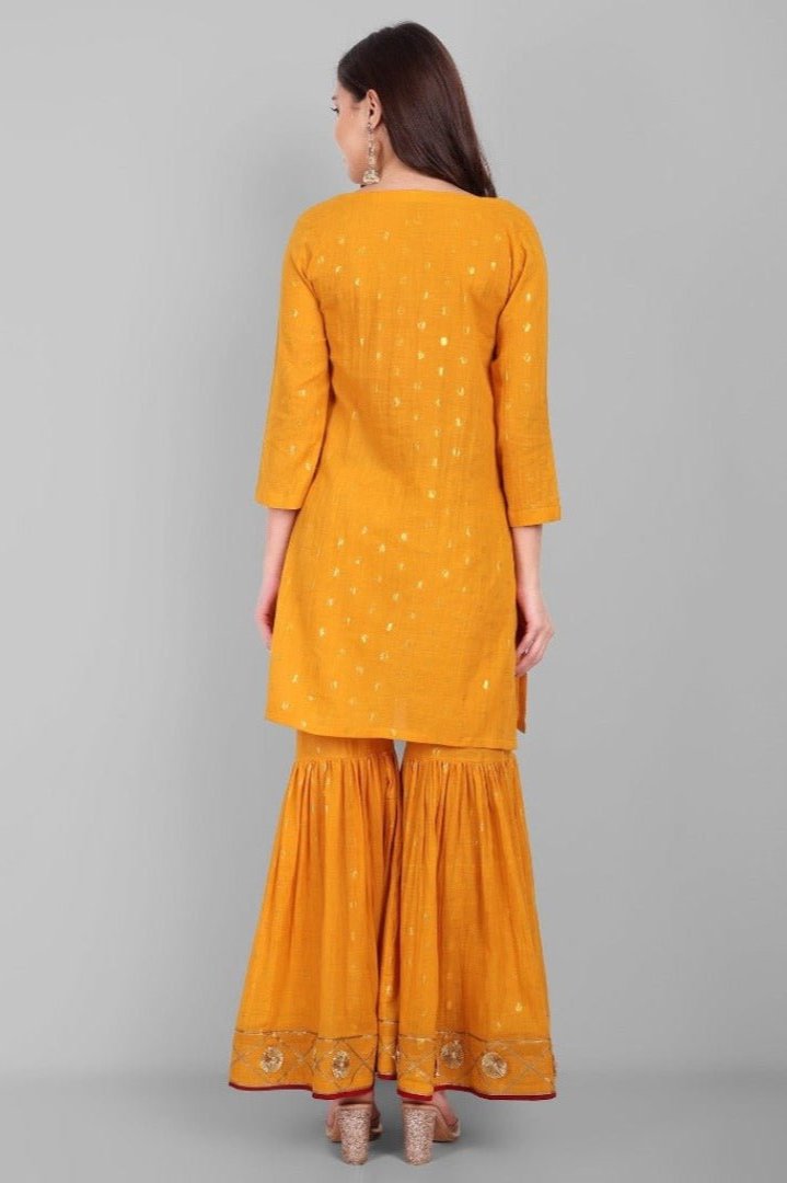 Genda Phool' Sharara Set