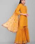 Yellow Color Sharara