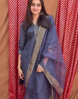 Handcrafted Charcoal Gray Co-Ord - Set of 2