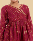 Handcrafted Cotton Sharara & Peplum top - Set of 2 - Mera Rang