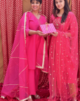 Handcrafted Hot Pink Embroidered Co-Ord - Set of 2
