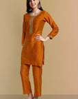 Handcrafted Mustard Co-Ord - Set of 3