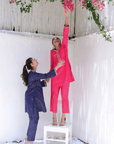 Hot Pink Co-Ord with Embroidery - Set of 2