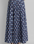 Indigo Kalidaar Cotton Skirt