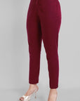 Maroon Gota Angarkha Kurta Pants Set