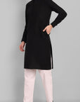 MEN'S BLACK KURTA PAJAMA SET