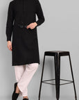MEN'S BLACK KURTA PAJAMA SET