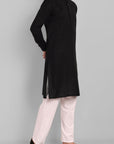 MEN'S BLACK KURTA PAJAMA SET