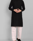 MEN'S BLACK KURTA PAJAMA SET