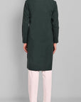 MEN'S BOTTLE GREEN KURTA & PAJAMA SET