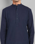 MEN'S NAVY BLUE KURTA SET
