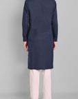 MEN'S NAVY BLUE KURTA SET
