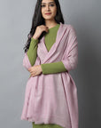 Dark Gray Onion Pink Cashmere-Pashmina Stole