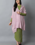 Gray Onion Pink Cashmere-Pashmina Stole