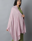 Dark Gray Onion Pink Cashmere-Pashmina Stole