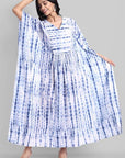 Shibori Print Cotton Kaftan