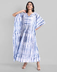 Shibori Print Cotton Kaftan