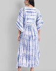 Shibori Print Cotton Kaftan