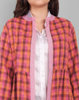 Rosy Brown Short Overlay Shrug
