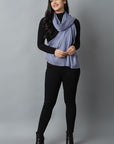 Black Stone Blue Cashmere-Pashmina Stole