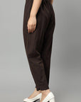 Black Straight Fit Chocolate Drainpipe Pants
