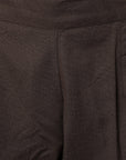 Dark Slate Gray Straight Fit Chocolate Drainpipe Pants