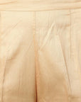 White Straight Fit Beige Drainpipe Pants