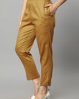 Sienna Straight Fit Gilded Drainpipe Pants