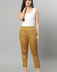 Sienna Straight Fit Gilded Drainpipe Pants