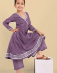 V-Neck Kaasni Anarkali with Dupatta - Mera Rang