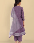 V-Neck Kaasni Anarkali with Dupatta - Mera Rang