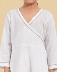 V-neck Offwhite Angrakha Style - Set of 3 - Mera Rang