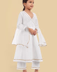 V-neck Offwhite Angrakha Style - Set of 3 - Mera Rang